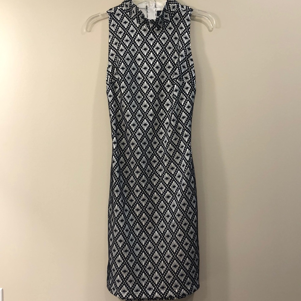 Black & White Diamond Design Midnight Doll Dress